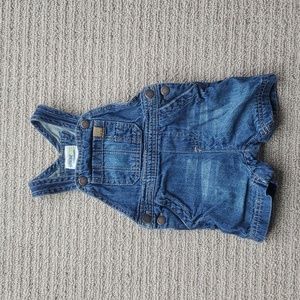 Denim overalls by Genuine Kids Oshkosh, size 6-9m